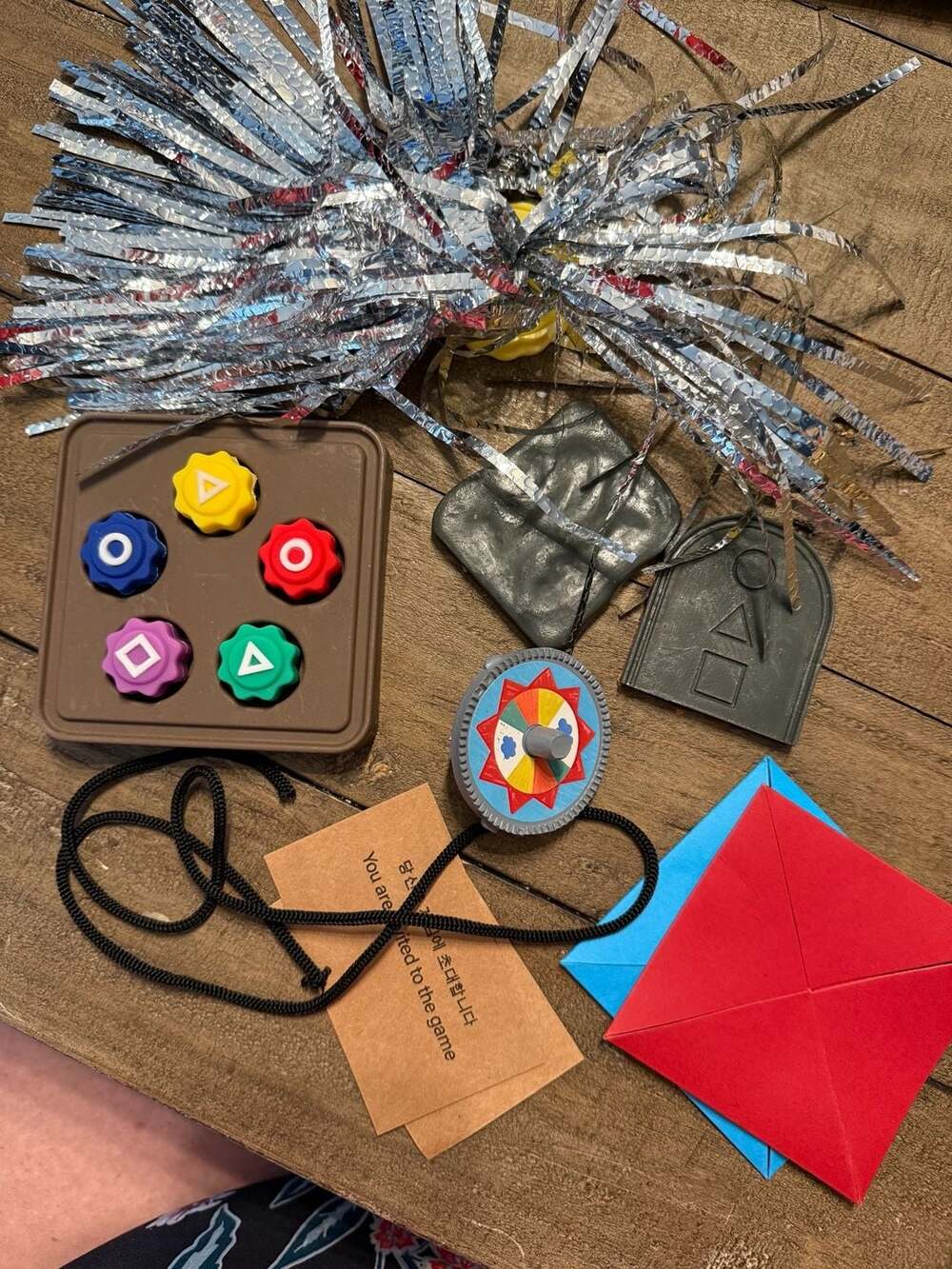 Korean Folk Game Set Traditional Game Set Gonggi Ddakji Paeng-i
